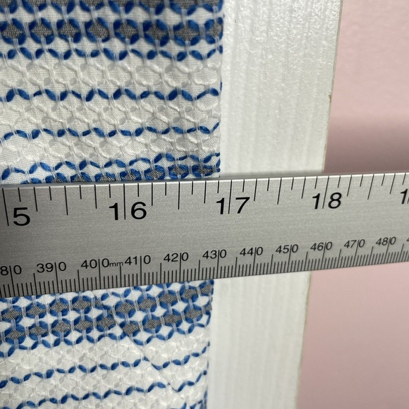 Tommy Hilfiger Dress Womens 10 White Blue Stripe Sheath Sleeveless - Picture 6 of 7